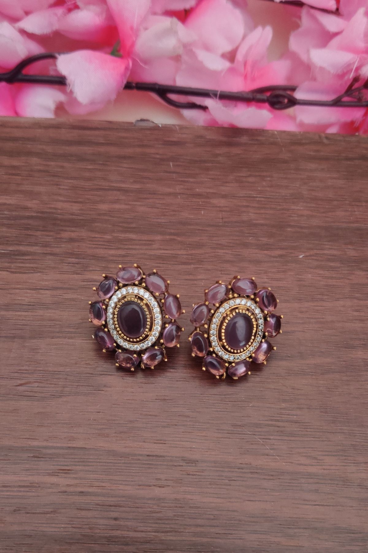 IMG_20250313_163536-1.jpg Victorian Purple Earrings - Image 1
