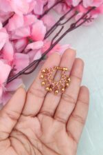 Kemp Full Pink Stone Designer Nosepin - Image 2