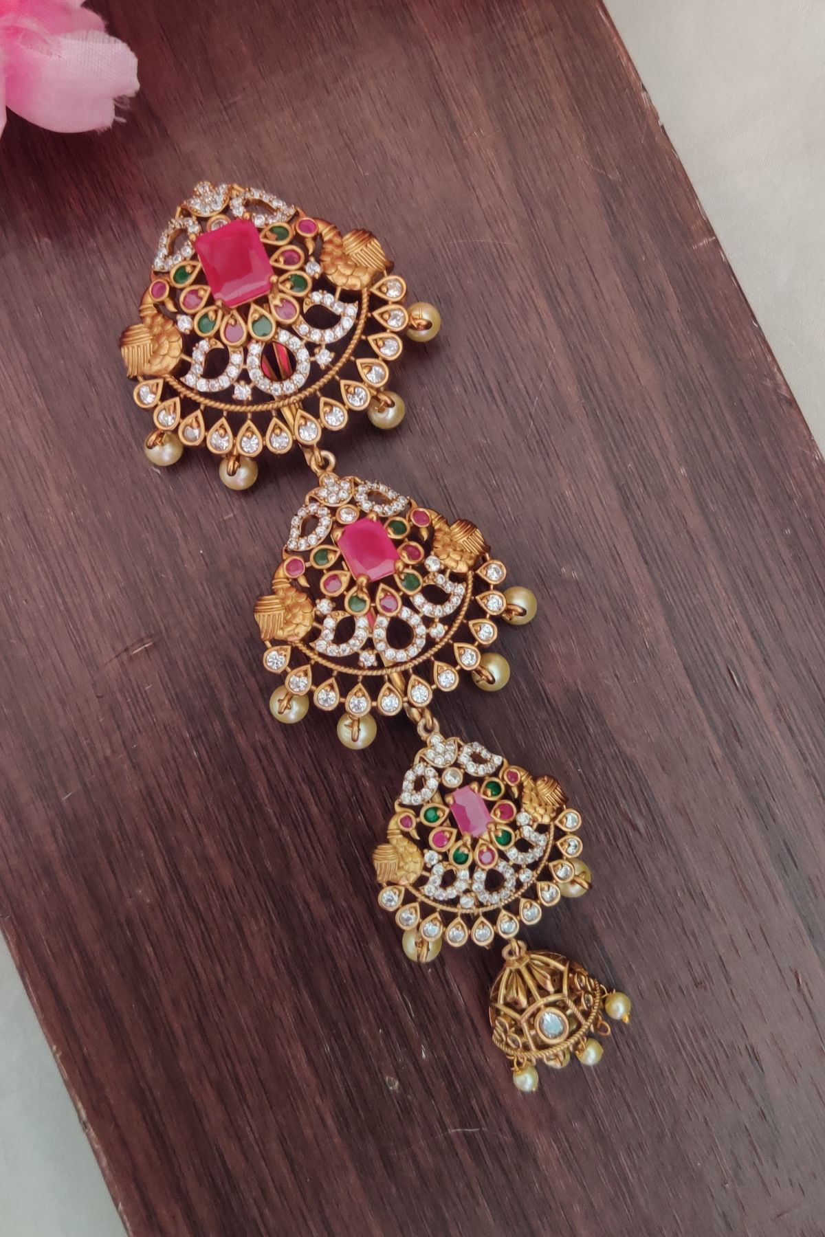 IMG_20250917_164347-1.jpg Beautiful Square Pink Stone Jadabillai - Image 1