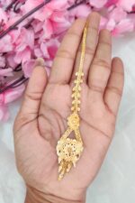 Beautiful Flower Designer Gold Finish Tikka - Image 2