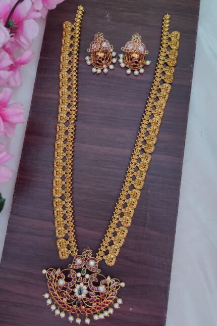 Beautiful Coin Designer Long Necklace Set