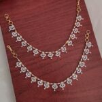 Full White Stone Designer Ear Chain
